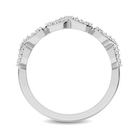 Thumbnail for 14K White Gold 1/4 Ct.Tw. Diamond Open Frame Stackable Band