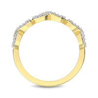 Thumbnail for 14K Yellow Gold 1/4 Ct.Tw. Diamond Open Frame Stackable Band