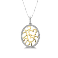 Thumbnail for 10K Yellow Gold 1/4 Ct.Tw. Diamond Heart Pendant
