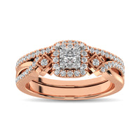 Thumbnail for 10K Rose Gold 2/5 Ct.Tw. Diamond Bridal Ring