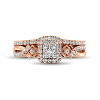 Thumbnail for 10K Rose Gold 2/5 Ct.Tw. Diamond Bridal Ring