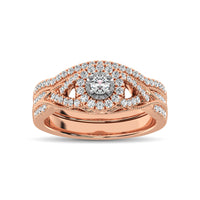 Thumbnail for 10K Rose Gold 1/2 Ct.Tw. Diamond Bridal Ring
