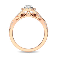 Thumbnail for 10K Rose Gold 1/2 Ct.Tw. Diamond Bridal Ring