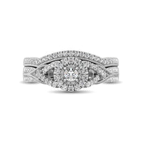 Thumbnail for 10K White Gold 1/2 Ct.Tw. Diamond Bridal Ring