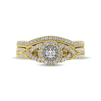 Thumbnail for 10K Yellow Gold 1/2 Ct.Tw. Diamond Bridal Ring