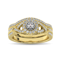 Thumbnail for 10K Yellow Gold 1/2 Ct.Tw. Diamond Bridal Ring