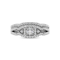 Thumbnail for 10K White Gold 1/2 Ct.Tw. Diamond Bridal Ring