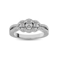 Thumbnail for 14K White Gold 1/2 Ct.Tw. Diamond Engagement Ring