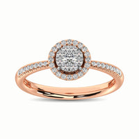 Thumbnail for 14K Rose Gold 1/3 Ct.Tw. Diamond Fashion Ring