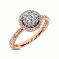Thumbnail for 14K Rose Gold 1/3 Ct.Tw. Diamond Fashion Ring