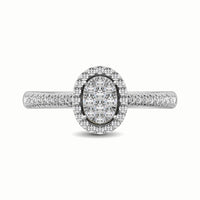 Thumbnail for 14K White Gold 3/8 Ct.Tw. Diamond Fashion Ring