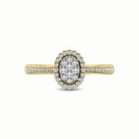 Thumbnail for 14K Yellow Gold 3/8 Ct.Tw. Diamond Fashion Ring