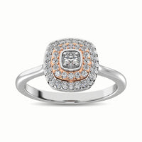 Thumbnail for 10K Two Tone 1/4 Ct.Tw. Diamond Fashion Ring