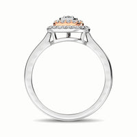 Thumbnail for 10K Two Tone 1/4 Ct.Tw. Diamond Fashion Ring