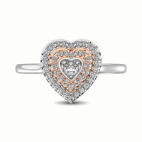Thumbnail for 10K Two Tone 1/4 Ct.Tw. Diamond Fashion Ring
