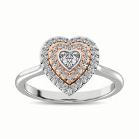 Thumbnail for 10K Two Tone 1/4 Ct.Tw. Diamond Fashion Ring