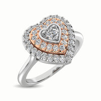 Thumbnail for 10K Two Tone 1/4 Ct.Tw. Diamond Fashion Ring