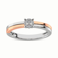 Thumbnail for 10K Two Tone 1/10 Ct.Tw. Diamond Engagement Ring