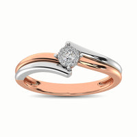 Thumbnail for 10K Two Tone 1/10 Ct.Tw. Diamond Engagement Ring