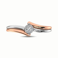 Thumbnail for 10K Two Tone 1/10 Ct.Tw. Diamond Engagement Ring