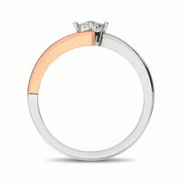 Thumbnail for 10K Two Tone 1/10 Ct.Tw. Diamond Engagement Ring