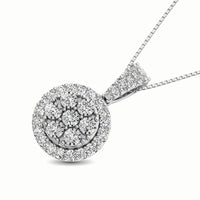 Thumbnail for 10K White Gold 1/2 Ct.Tw. Diamond Pendant