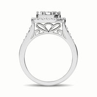 Thumbnail for 10K White Gold 1/2 Ct.Tw. Diamond Cluster Ring