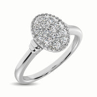 Thumbnail for 10K White Gold 1/5 Ct.Tw. Diamond Fashion Ring