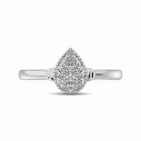 Thumbnail for 10K White Gold 1/5 Ct.Tw. Diamond Fashion Ring