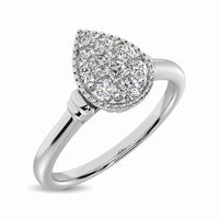 Thumbnail for 10K White Gold 1/5 Ct.Tw. Diamond Fashion Ring