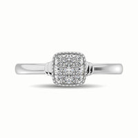 Thumbnail for 10K White Gold 1/5 Ct.Tw. Diamond Fashion Ring