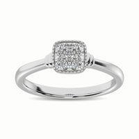 Thumbnail for 10K White Gold 1/5 Ct.Tw. Diamond Fashion Ring