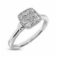 Thumbnail for 10K White Gold 1/5 Ct.Tw. Diamond Fashion Ring