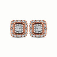 Thumbnail for 10K Rose Gold 1/3 Ct.Tw. Diamond Stud Earrings