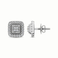 Thumbnail for 10K White Gold 1/3 Ct.Tw. Diamond Stud Earrings