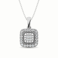 Thumbnail for 10K White Gold 1/6 Ct.Tw. Diamond Pendant