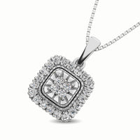 Thumbnail for 10K White Gold 1/6 Ct.Tw. Diamond Pendant