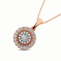 Thumbnail for 10K Rose Gold 1/6 Ct.Tw. Diamond Pendant
