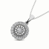 Thumbnail for 10K White Gold 1/6 Ct.Tw. Diamond Pendant