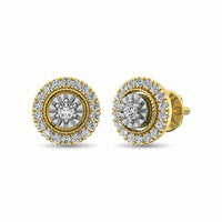Thumbnail for 10K Yellow Gold 1/3 Ct.Tw. Diamond Stud Earrings