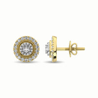 Thumbnail for 10K Yellow Gold 1/3 Ct.Tw. Diamond Stud Earrings