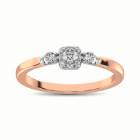 Thumbnail for 10K Rose Gold 1/3 Ct.Tw. Diamond Promise Ring