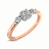 Thumbnail for 10K Rose Gold 1/3 Ct.Tw. Diamond Promise Ring