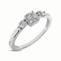 Thumbnail for 10K White Gold 1/3 Ct.Tw. Diamond Promise Ring