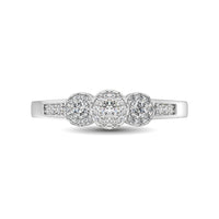 Thumbnail for 10K White Gold 1/3 Ct.Tw. Diamond Fashion Ring