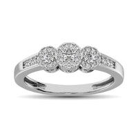 Thumbnail for 10K White Gold 1/3 Ct.Tw. Diamond Fashion Ring