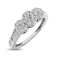 Thumbnail for 10K White Gold 1/3 Ct.Tw. Diamond Fashion Ring