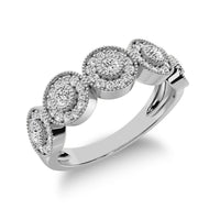 Thumbnail for 10K White Gold 2/5 Ct.Tw. Diamond Fashion Ring With Milgrain Detail