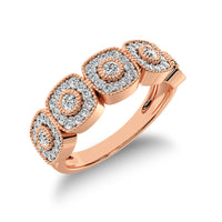 Thumbnail for 10K Rose Gold 2/5 Ct.Tw. Diamond Fashion Ring With Milgrain Detail