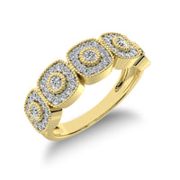 Thumbnail for 10K Yellow Gold 2/5 Ct.Tw. Diamond Fashion Ring With Milgrain Detail